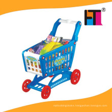 Hot Selling Shopping Cart Kid Toy with Food